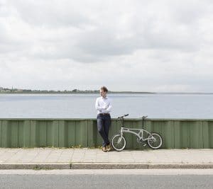 Sebastian Möller mit seinem Bionic Bike | Foto: VDI, Fabian Stürtz