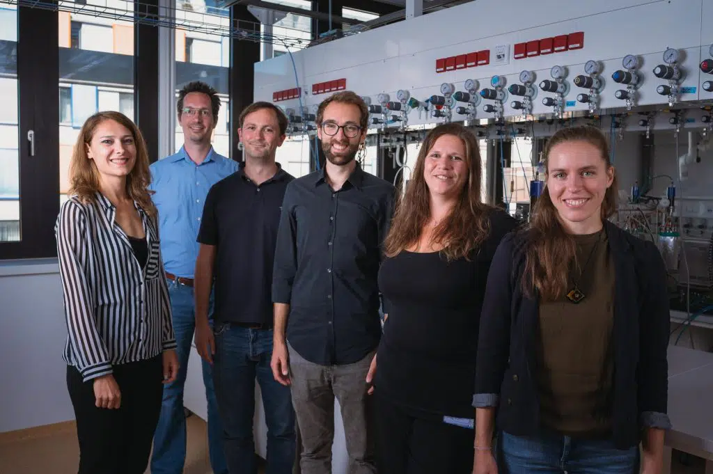 Kernteam von Arkeon Biotechnologies, welches die Gasfermentation von Archaeen zur Herstellung von Proteinen nutzt. | Foto: Arkeon Biotechnologies